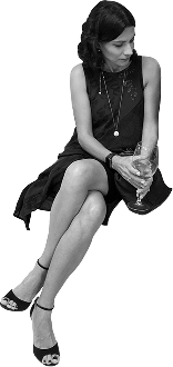 Alexandra Mark sitting on the edge
