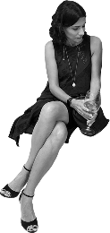 Alexandra Mark sitting on the edge